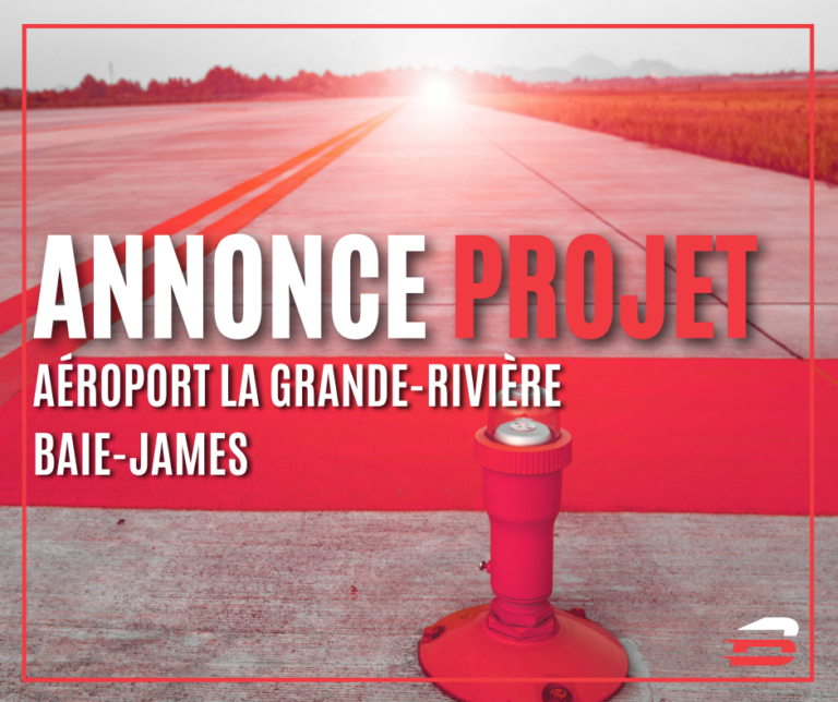 annonce projet beluga construction aéroport grande riviere